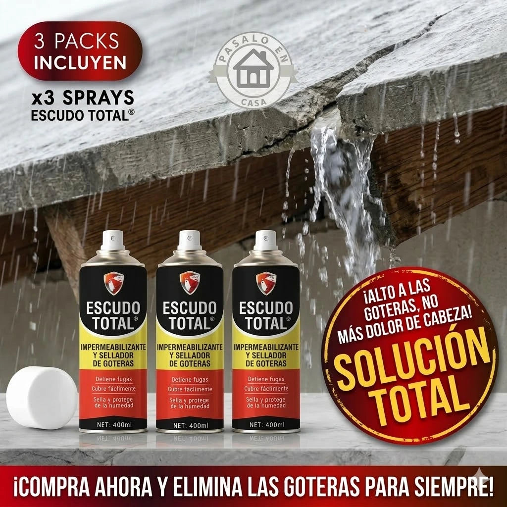 ESCUDO TOTAL™ Impermeabilización y Sellado de Fugas en Spray