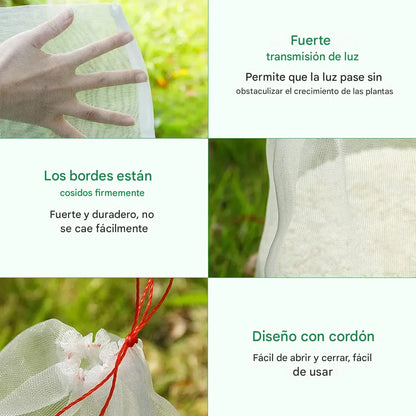 Bolsa de malla a prueba de insectos para frutas flores  y verduras