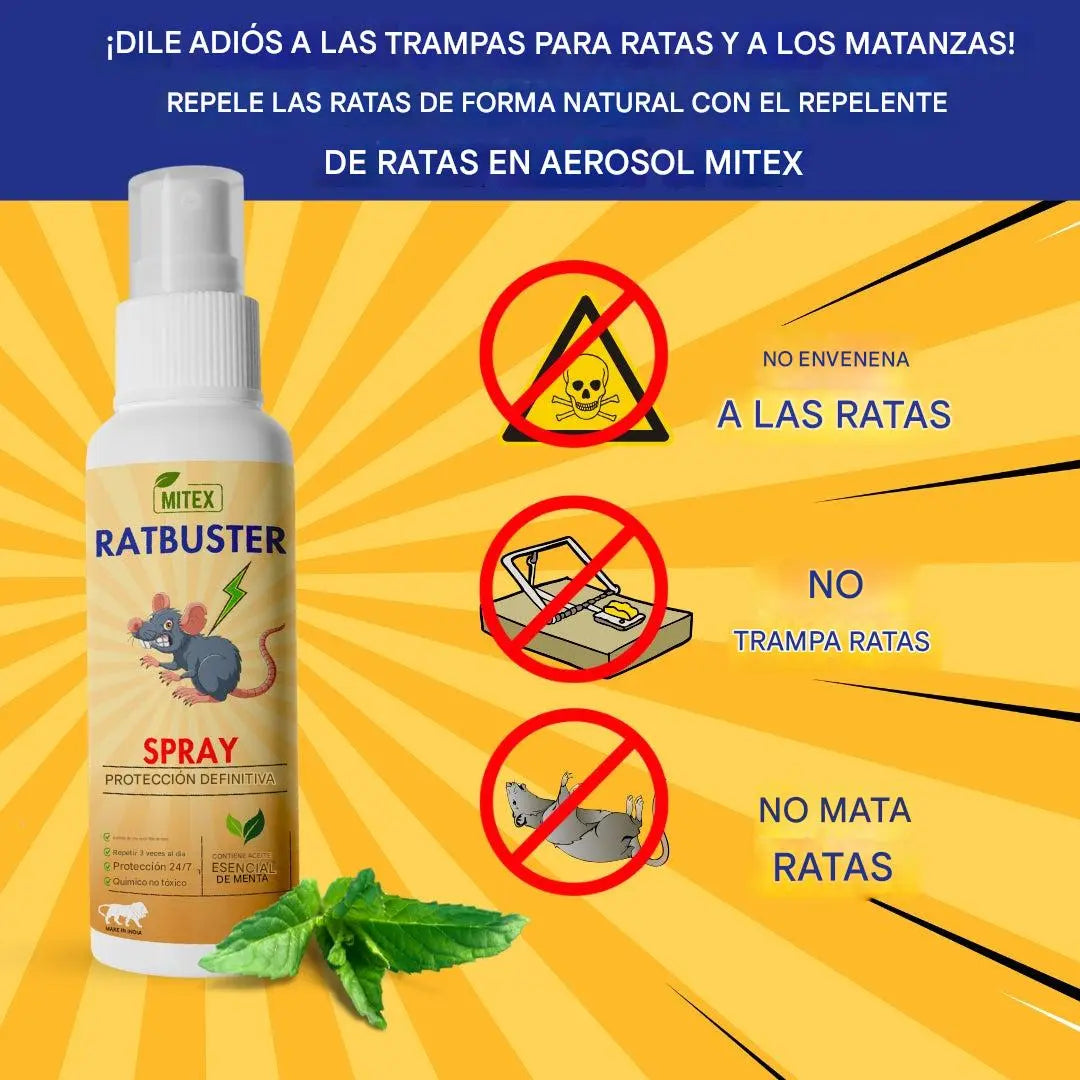 Ratbuster Spray AntiRatas™ Compra 1 LLEVA 2 GRATIS