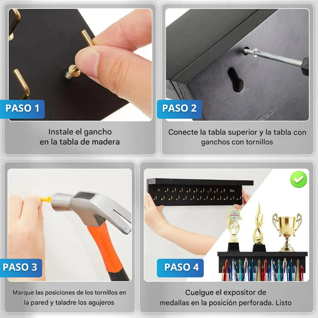 Organizador de medallas Muro de Gloria🥇