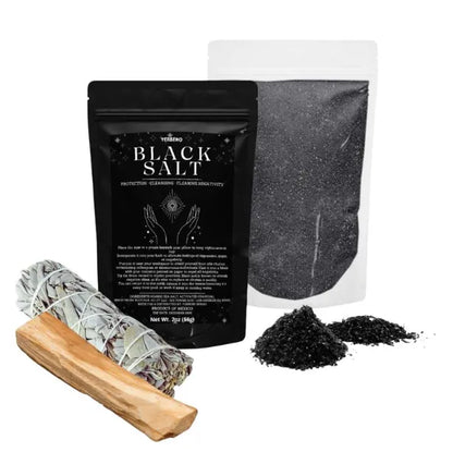 Kit Protección del Hogar 3 en 1 | Sal Negra + Palo Santo + Salvia Blanca 🙏
