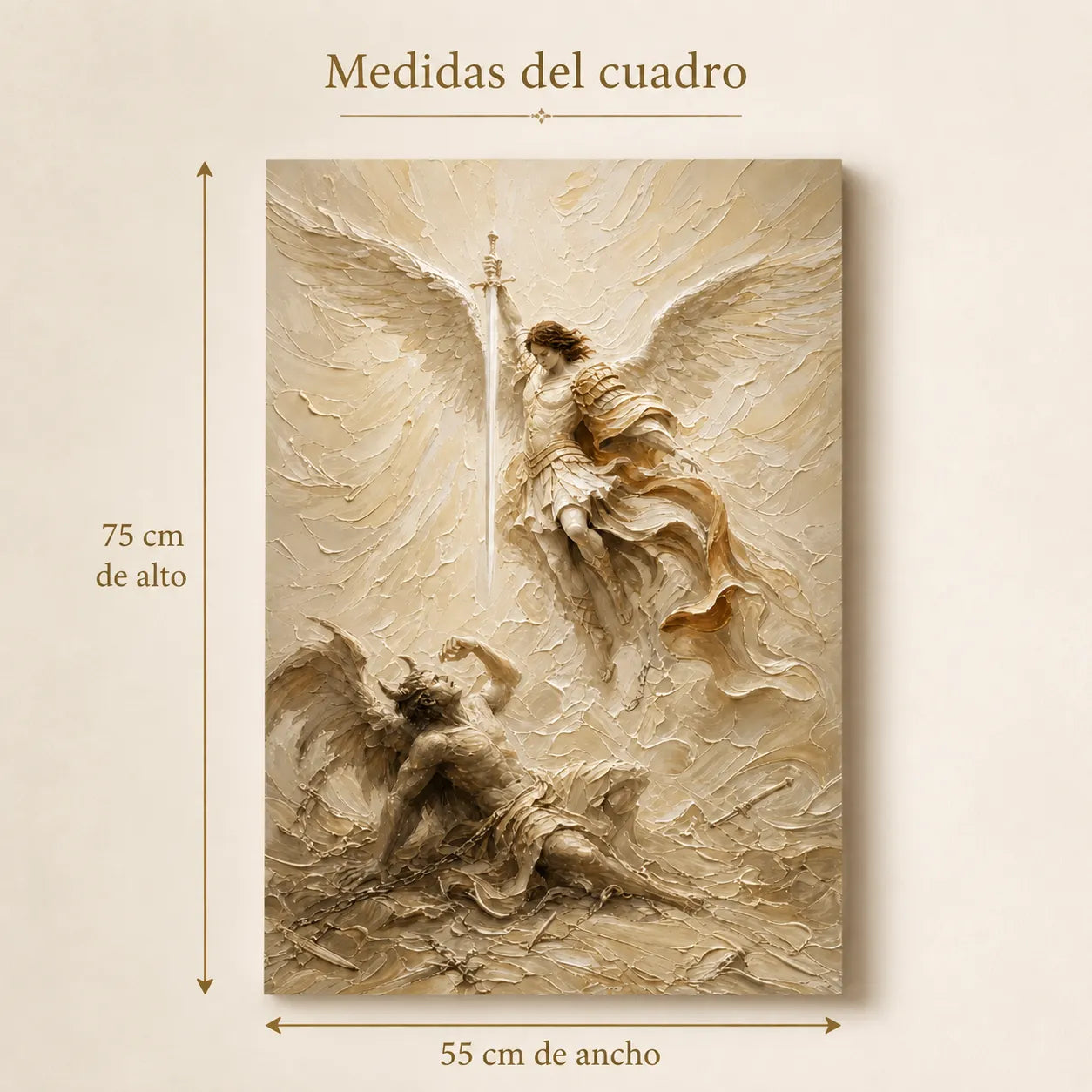 Cuadro De Protección San Miguel Arcángel: una presencia de fe y fortaleza para proteger espiritualmente tu hogar. ⭐✝️