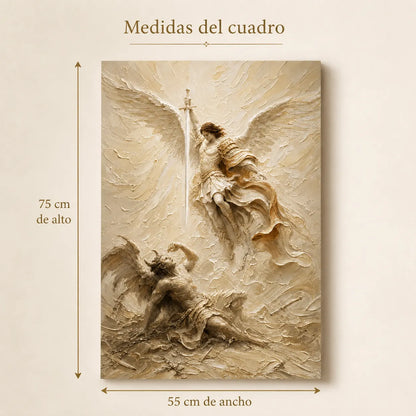 Cuadro De Protección San Miguel Arcángel: una presencia de fe y fortaleza para proteger espiritualmente tu hogar. ⭐✝️
