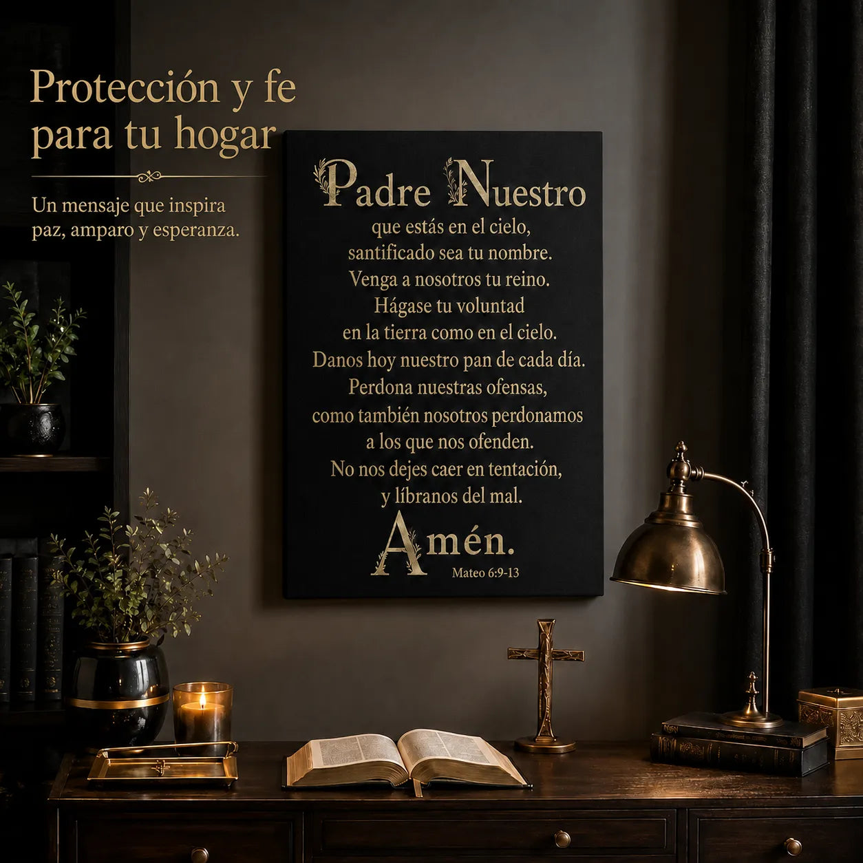 Cuadro Padre Nuestro – Fe y Protección para el Hogar 🙏🕊