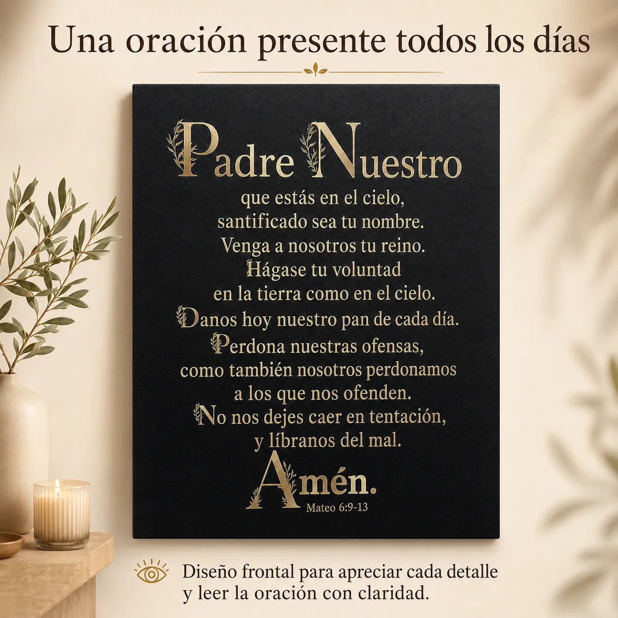 Cuadro Padre Nuestro – Fe y Protección para el Hogar 🙏🕊