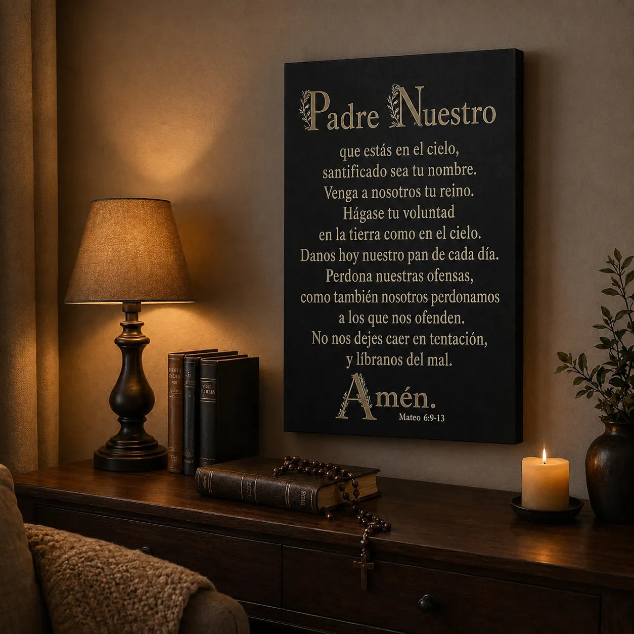 Cuadro Padre Nuestro – Fe y Protección para el Hogar 🙏🕊