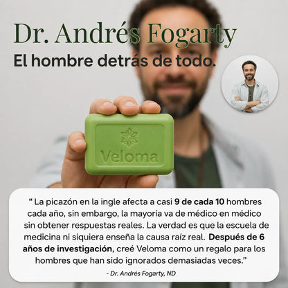 🍃Veloma Jabón Antimicótico de Aceite de Árbol de TE. 2X1 🔥🧼