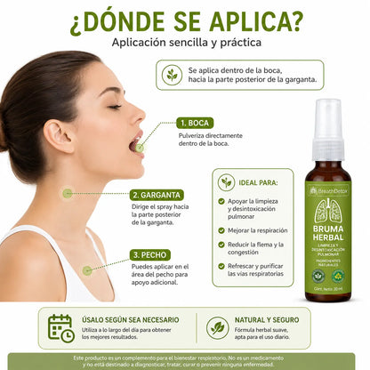 Herbal Lung™ – Spray Herbal para el Cuidado Respiratorio y apoyo pulmonar