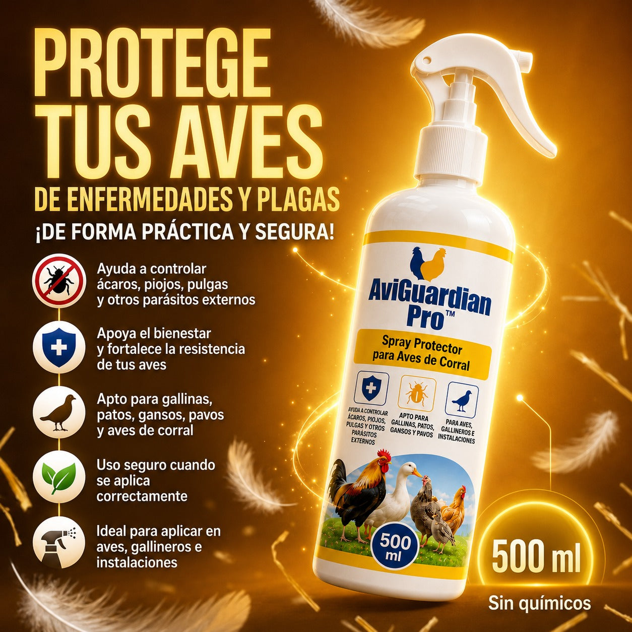 AviGuardian Pro™ Spray Protector para Aves de Corral 2X1🐔