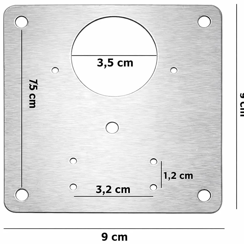 Kit de Placas Metálicas Reparadoras de Bisagras.