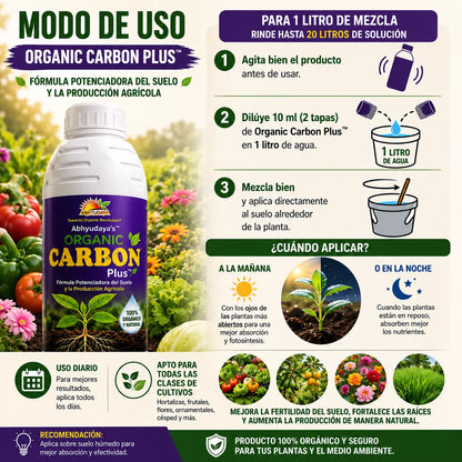 🌱 Organic Carbon Plus™ | Fórmula Potenciadora del Suelo y la Producción Agrícola 🚜