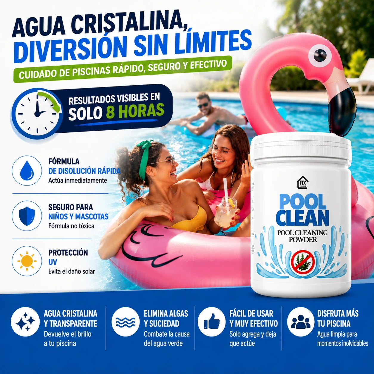 PoolClean™ | Fórmula Recuperadora de Agua Cristalina para Piscinas y Albercas 🏊‍♂️💧