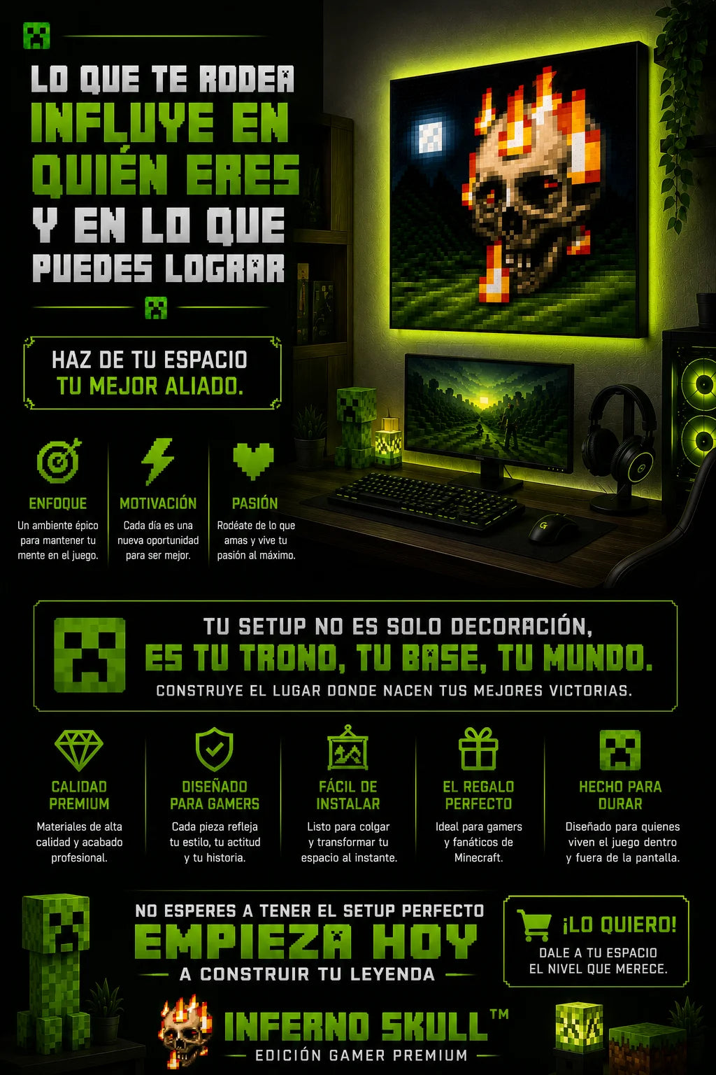Inferno Skull™ | Edición Gamer Premium 🔥