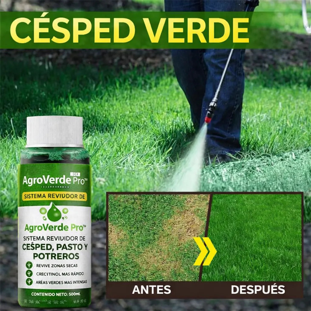 AgroVerde Pro™ – Sistema Revividor de Césped, Pasto y Potreros