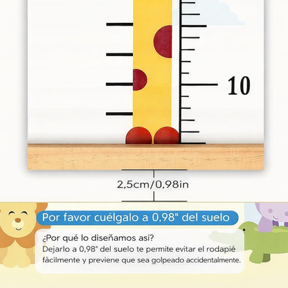 Tabla Medidora Infantil Huella de Crecimiento™  🦒