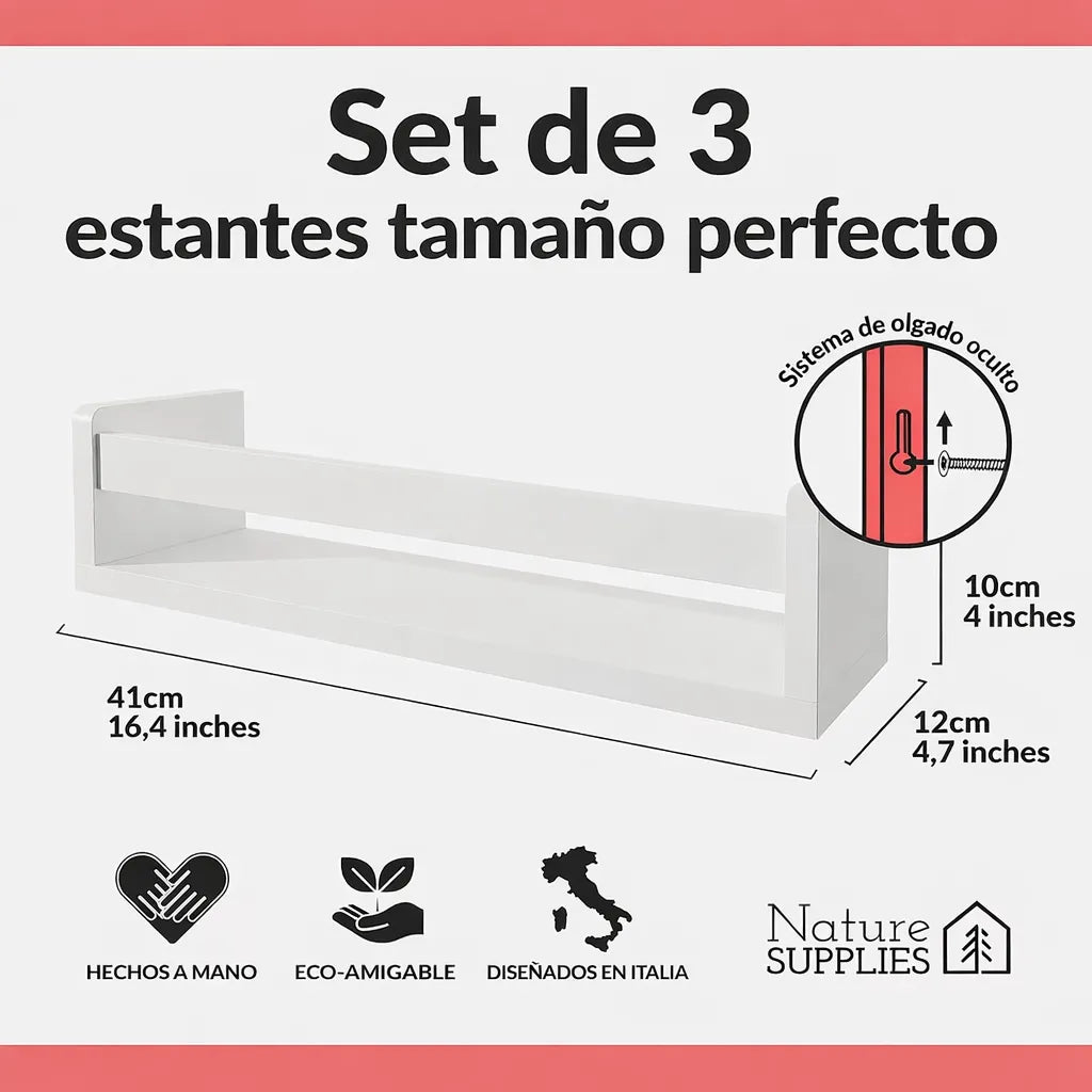 Set de 3 estantes infantiles Orden Mágico™