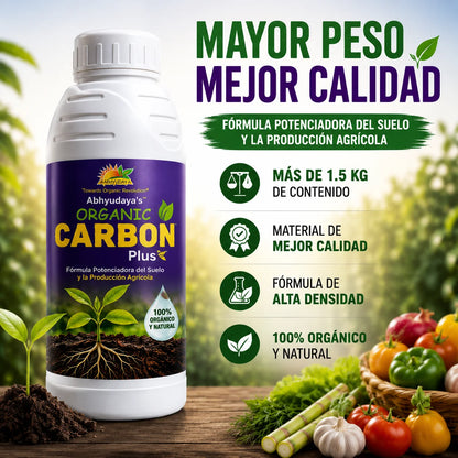 🌱 Organic Carbon Plus™ | Fórmula Potenciadora del Suelo y la Producción Agrícola 🚜