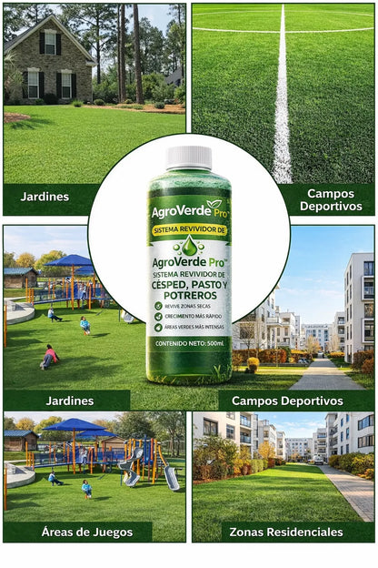 AgroVerde Pro™ – Sistema Revividor de Césped, Pasto y Potreros