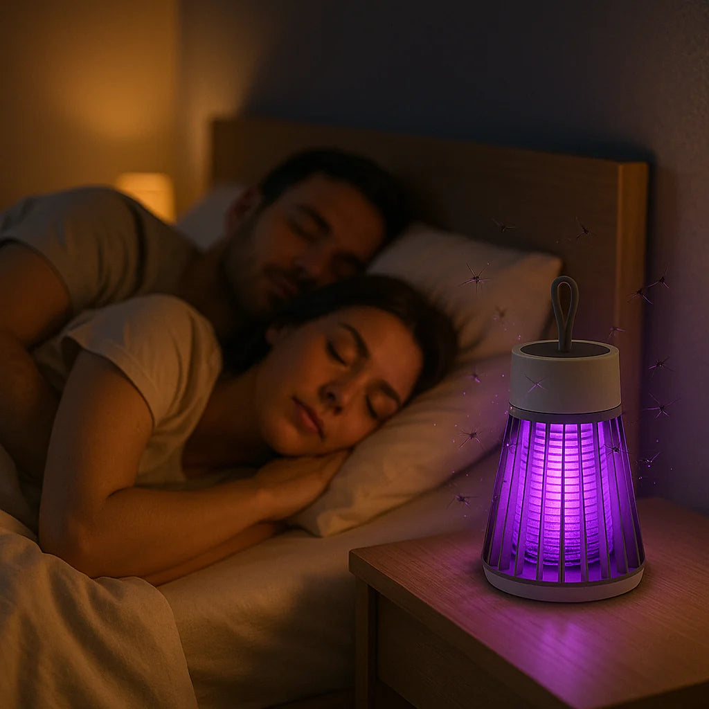 MosqiShock l Lampara Anti mosquitos + Humidificador Nano GRATIS