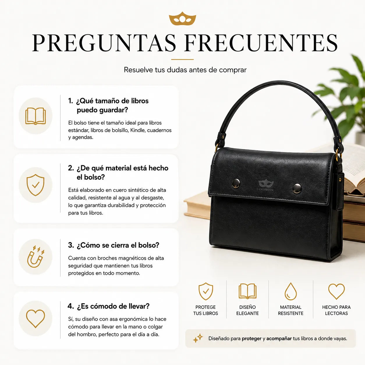 BookBag™ | Bolso Aesthetic para Libros