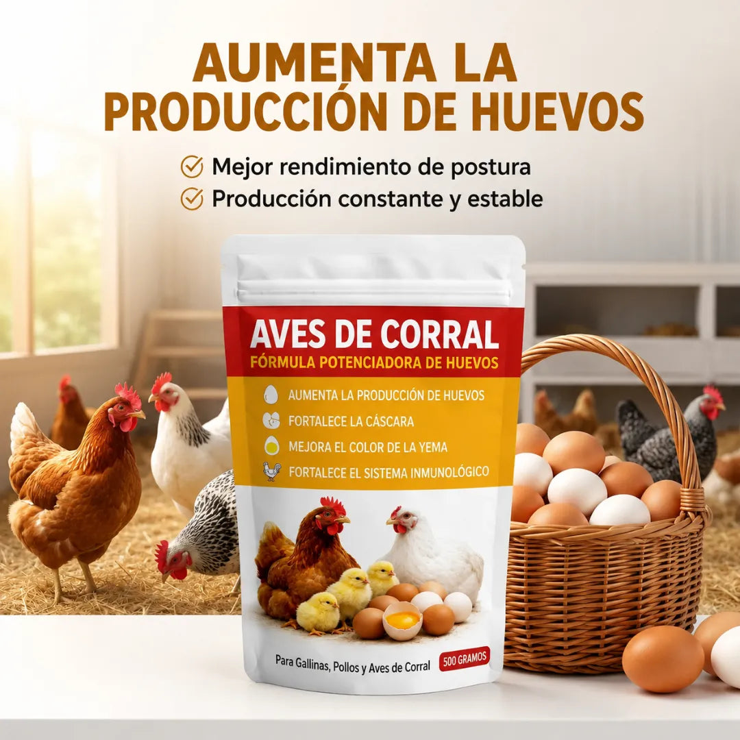 PosturaMax™ Fórmula potenciadora de la producción de huevos de aves de corral: aumenta la producción de huevos de forma natural. 🐓🥚