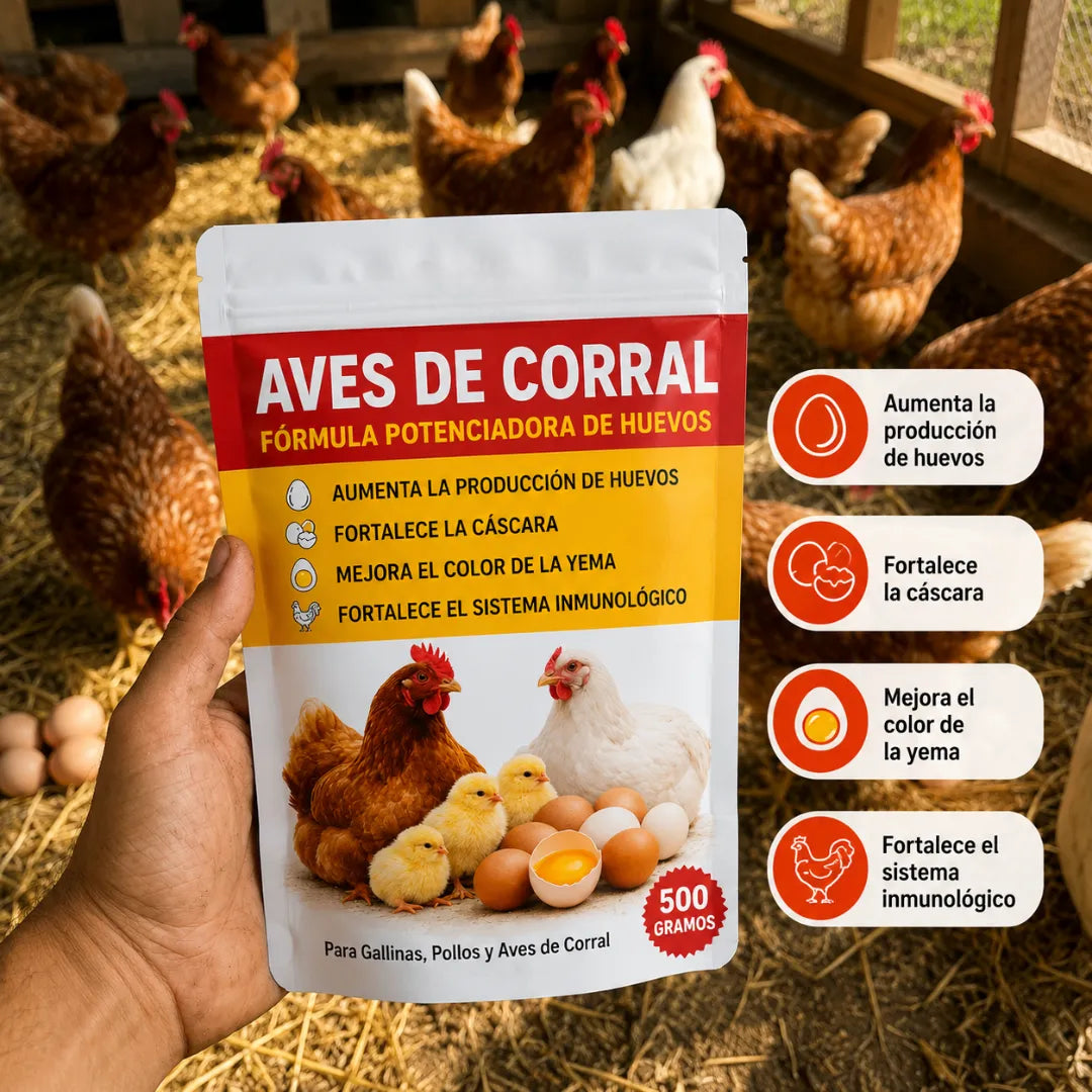 PosturaMax™ Fórmula potenciadora de la producción de huevos de aves de corral: aumenta la producción de huevos de forma natural. 🐓🥚
