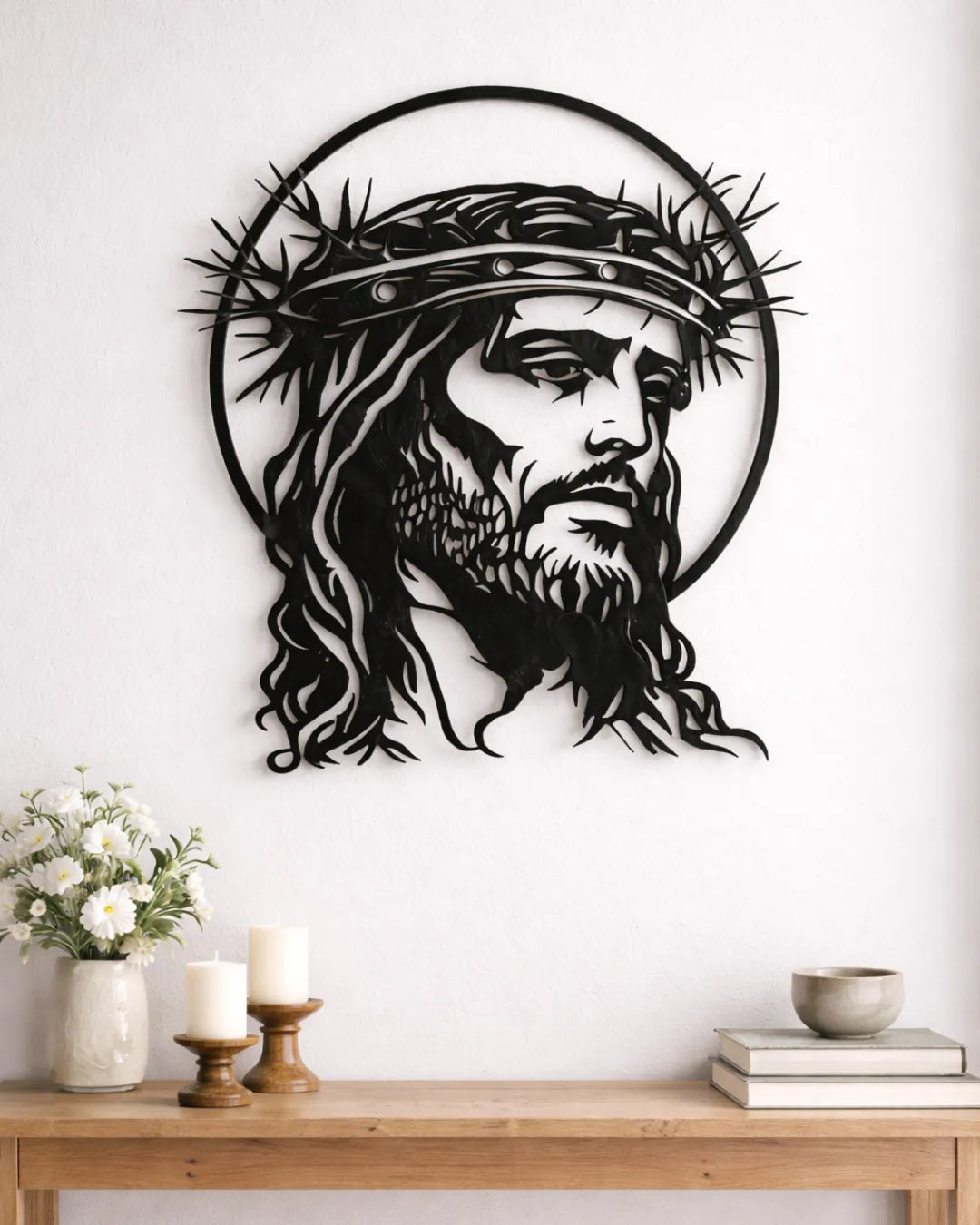 ✝ Rostro de Cristo – Presencia que Transforma tu Hogar, llena tu espacio de fe, fortaleza y paz interior ✨🕊