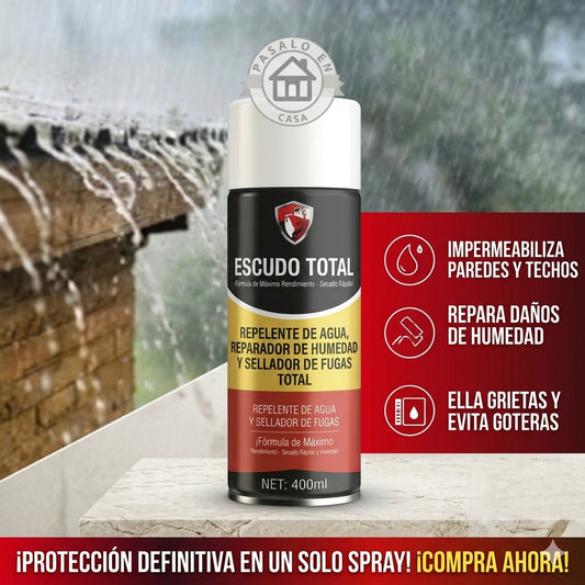 ESCUDO TOTAL™ Impermeabilización y Sellado de Fugas en Spray