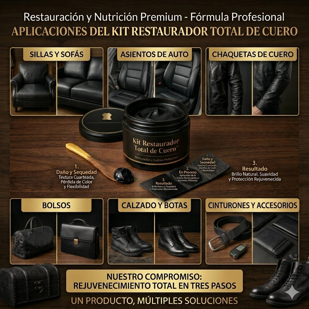 KIT TOTAL RESTAURADOR  DE CUERO™