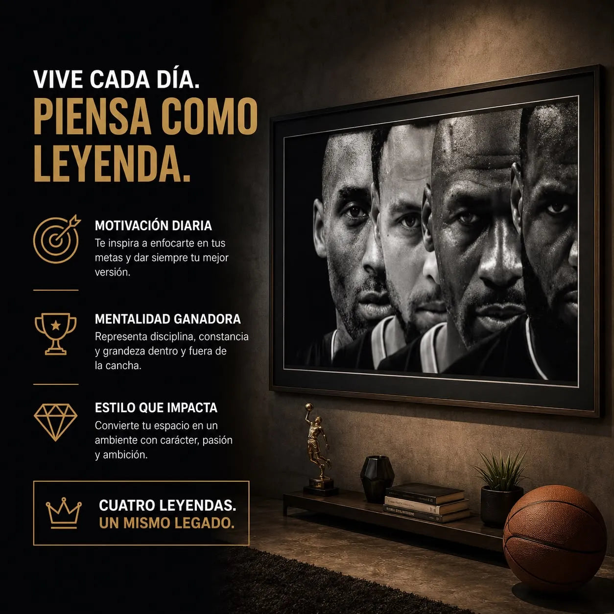 Cuadro 4 Leyendas NBA™ – Mentalidad Ganadora 🏀🔥