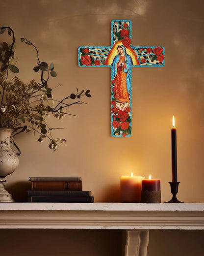 ✝🌟Cruz Bendecida de la Virgen para atraer fe, paz y protección en tu hogar 🕊✨
